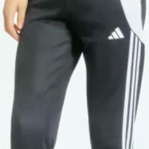 Men’s adidas Black Joggers with White Signature Stripes